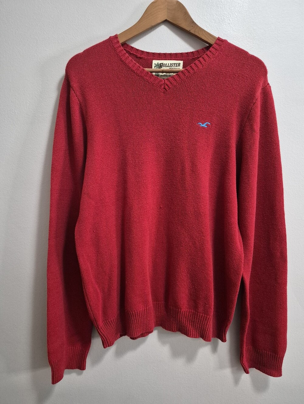 Hollister Vintage Aloha V-Neck Mens Sweater Size XL